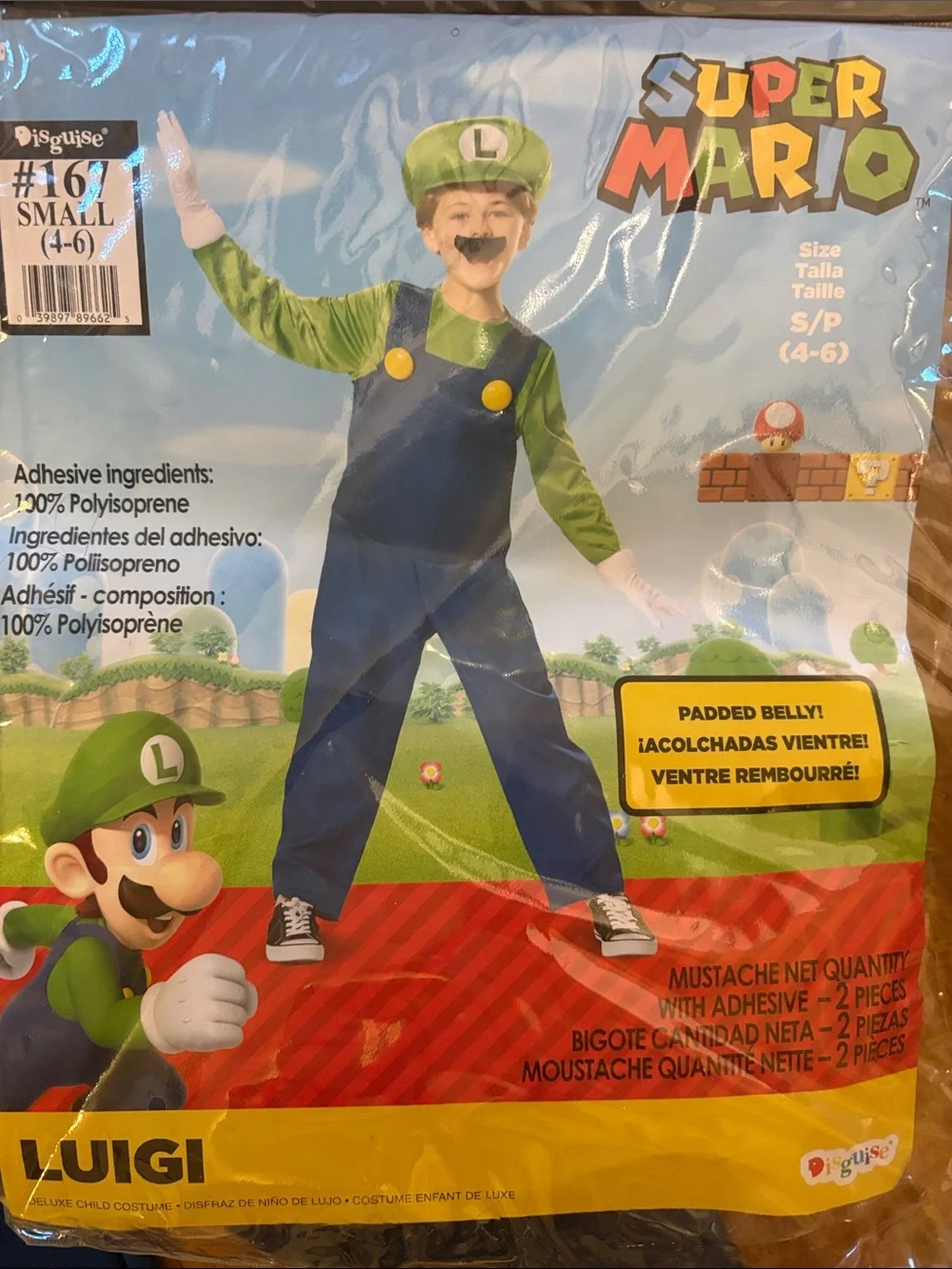 Kids Luigi Costume - Green and Blue Superhero Outfit